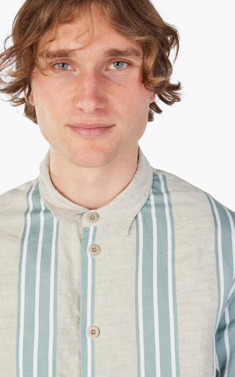 East Harbour Surplus Hadley 80 Shirt Jacket Striped Linen - Image 5