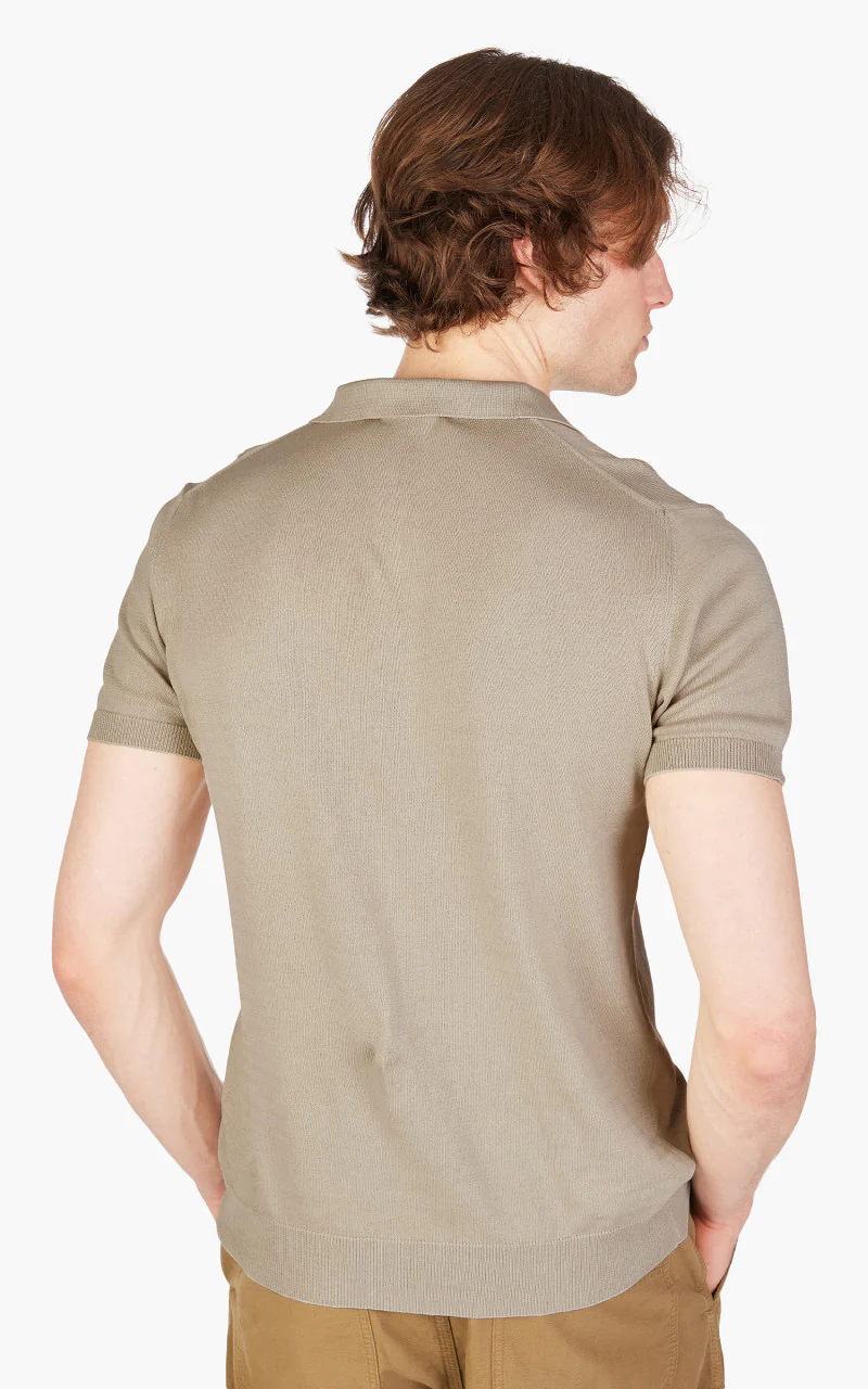 East Harbour Surplus Thierry 95 Polo Shirt Sand - Image 6