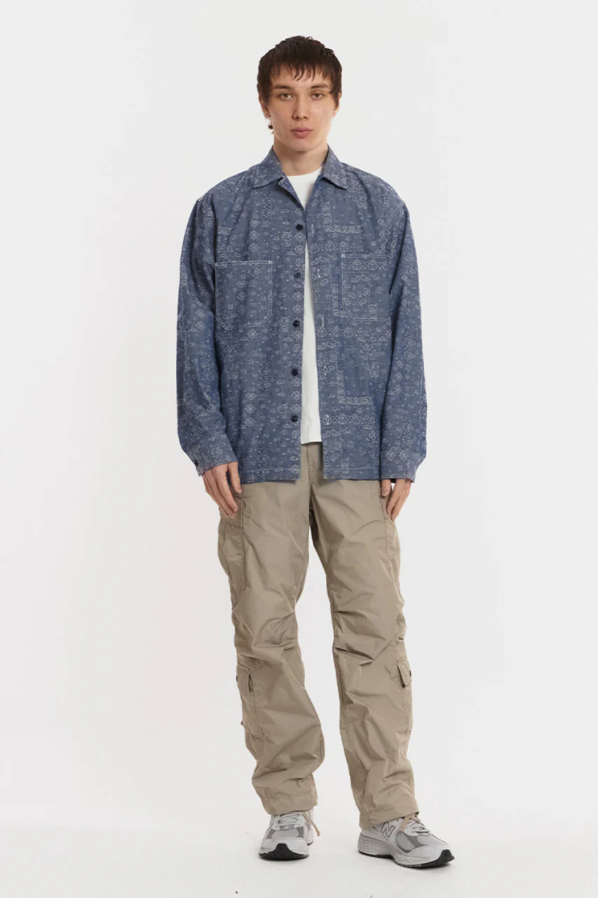 Eastlogue Mechanic Shirt Chambray Paisley - Image 2