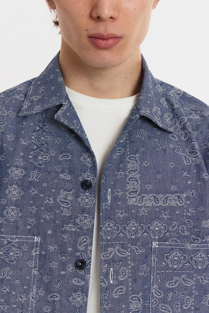 Eastlogue Mechanic Shirt Chambray Paisley - Image 3