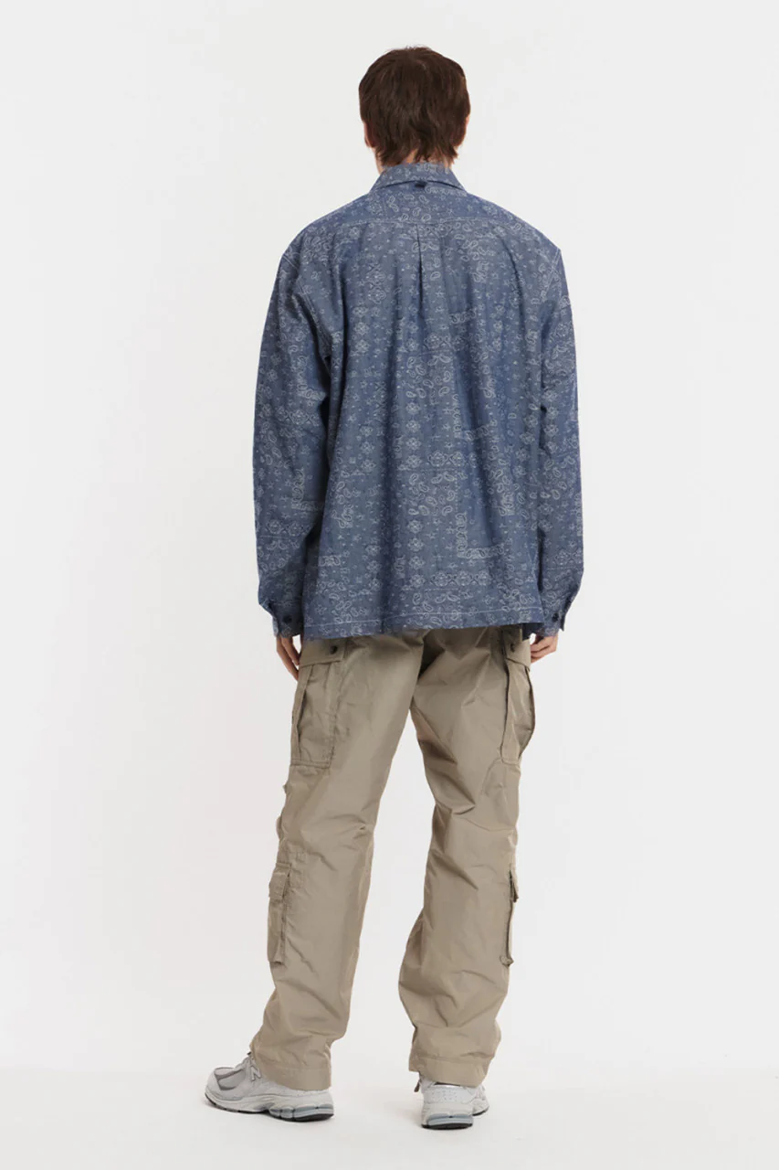 Eastlogue Mechanic Shirt Chambray Paisley - Image 5