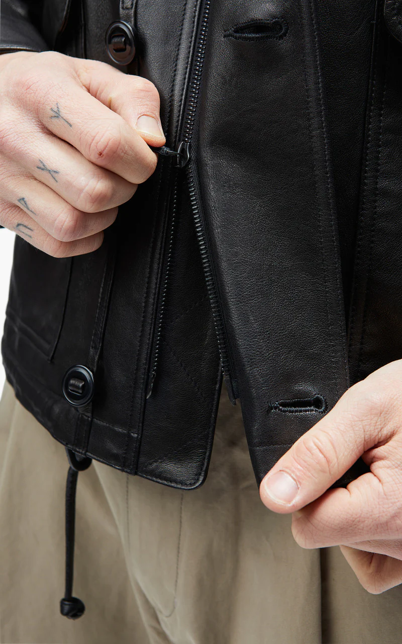 Eastlogue MK-3 Leather Jacket Black - Image 13