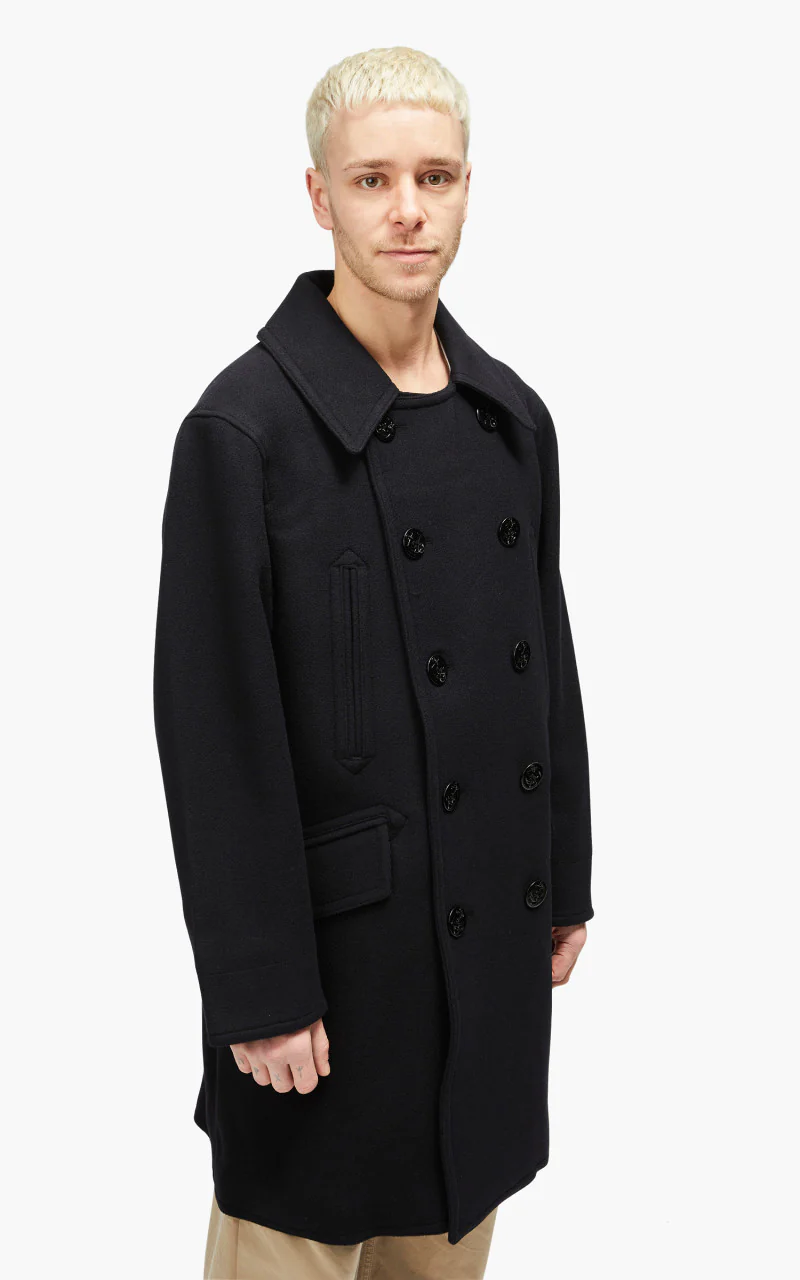 Eastlogue Pea Coat Navy - Image 5