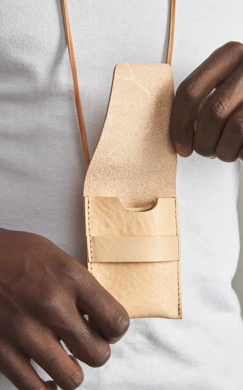 Eat Dust Chopper Pouch Leather Natural - Image 6