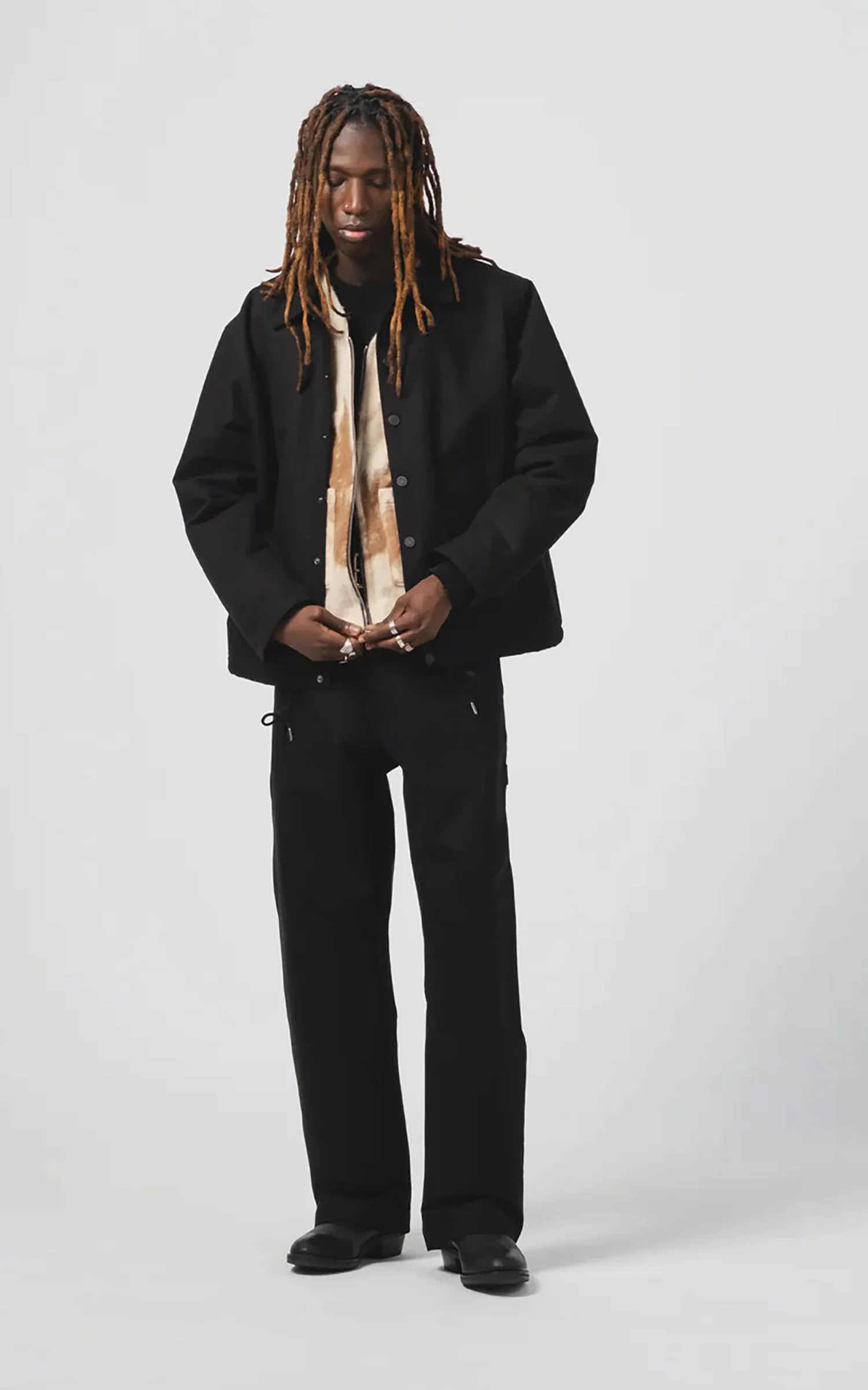 Eat Dust Dago Jacket Nebraska Cotton Black - Image 5