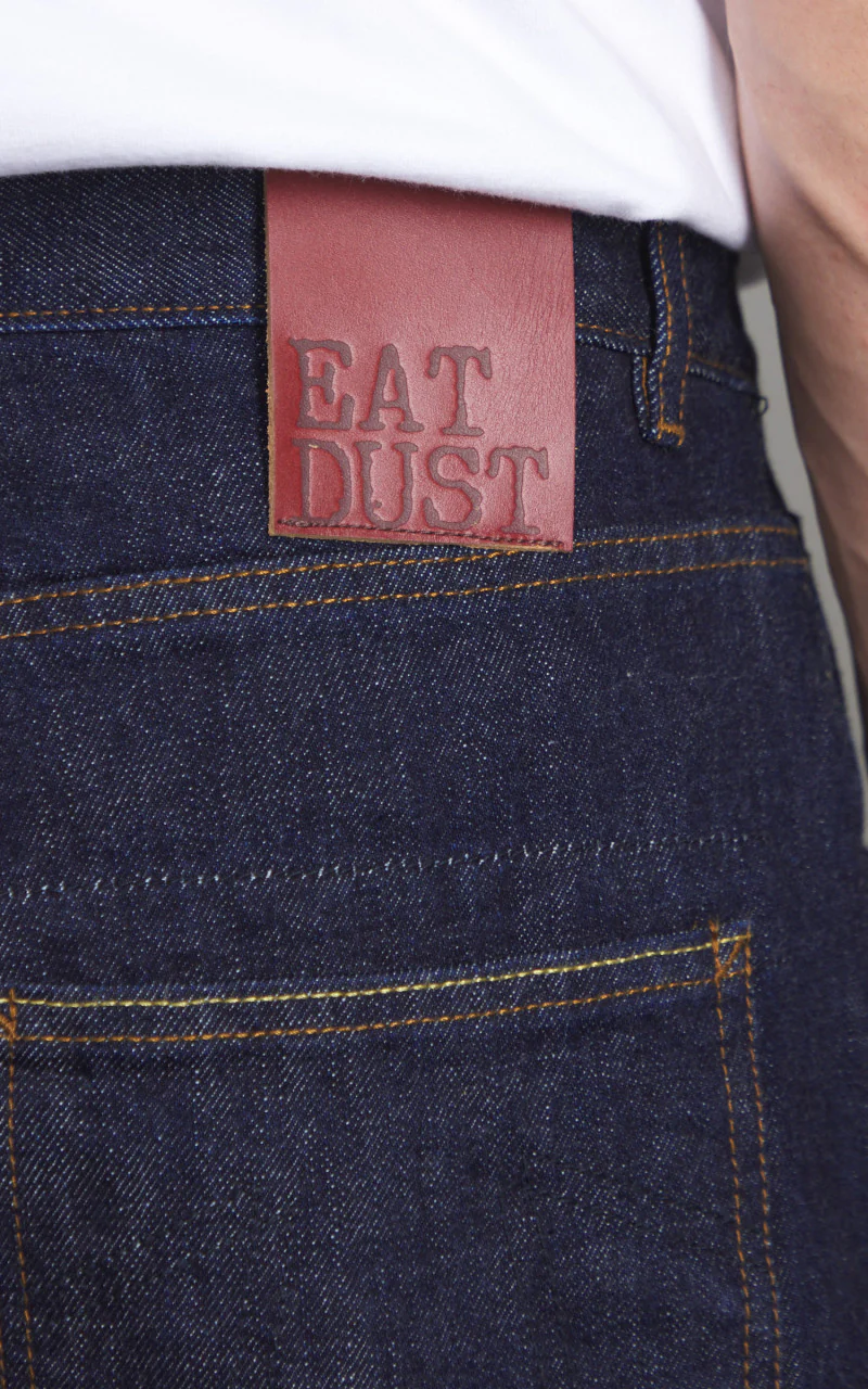 Eat Dust Fit 36 Loose Oversized Heavy Selvedge Denim Indigo Blue 14oz - Image 6