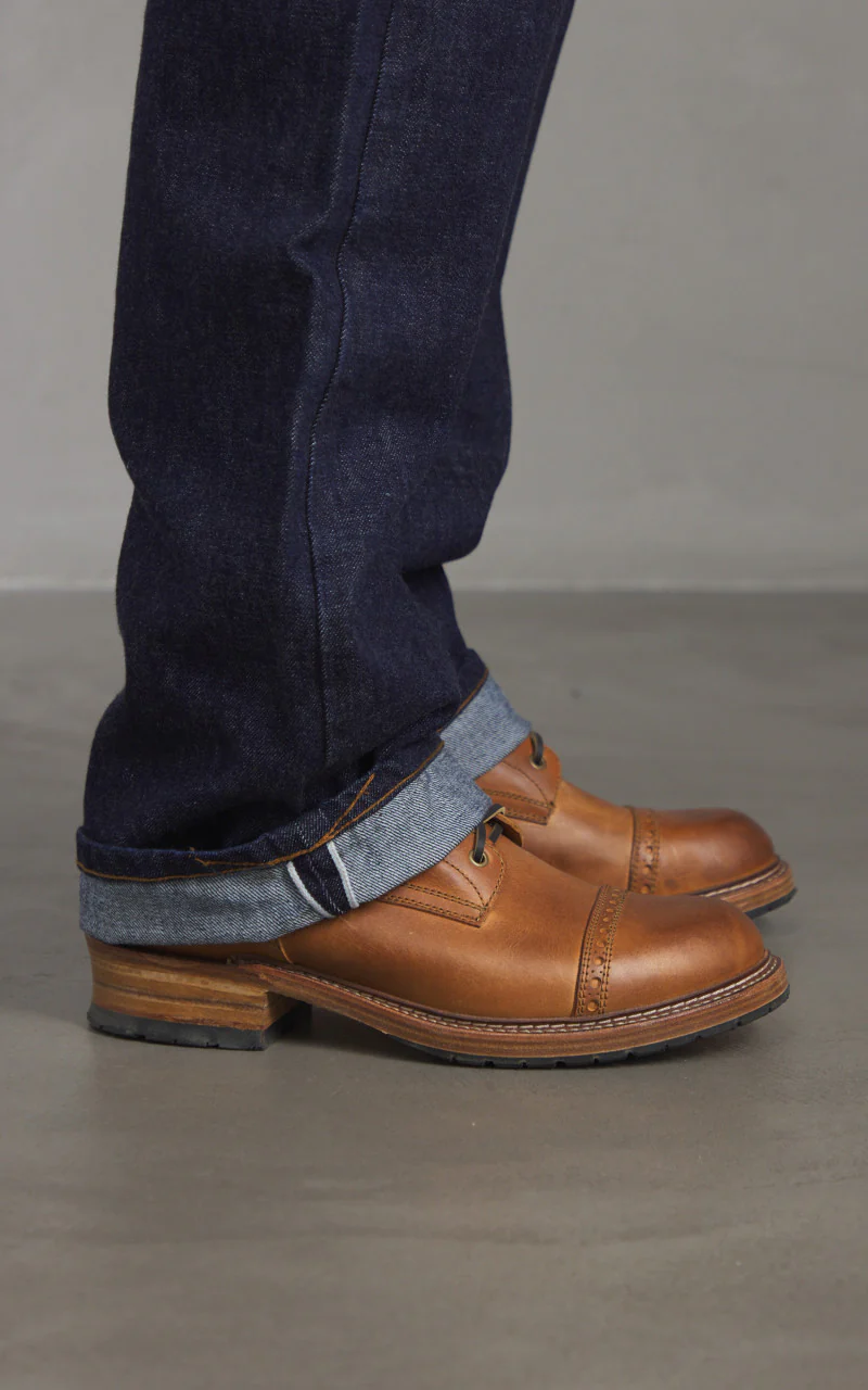Eat Dust Fit 36 Loose Oversized Heavy Selvedge Denim Indigo Blue 14oz - Image 7