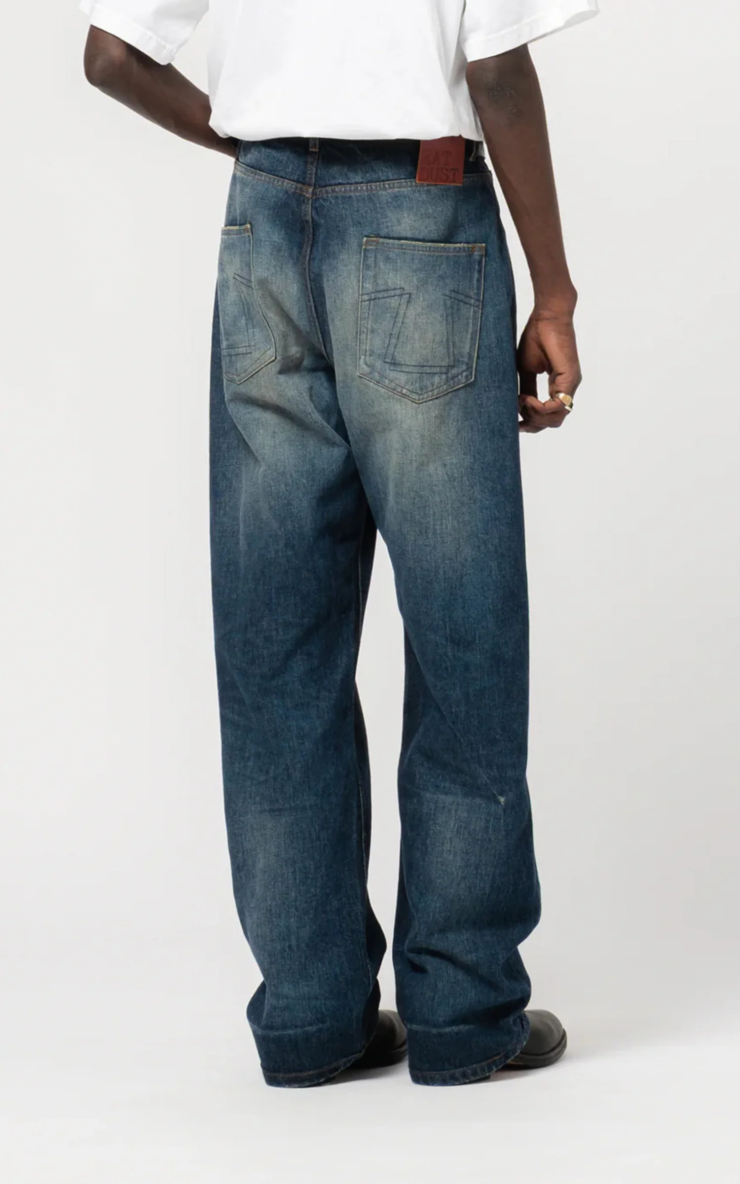 Eat Dust Fit 53 FL Heavy Selvedge Denim Indigo Super Worn Out - Image 5