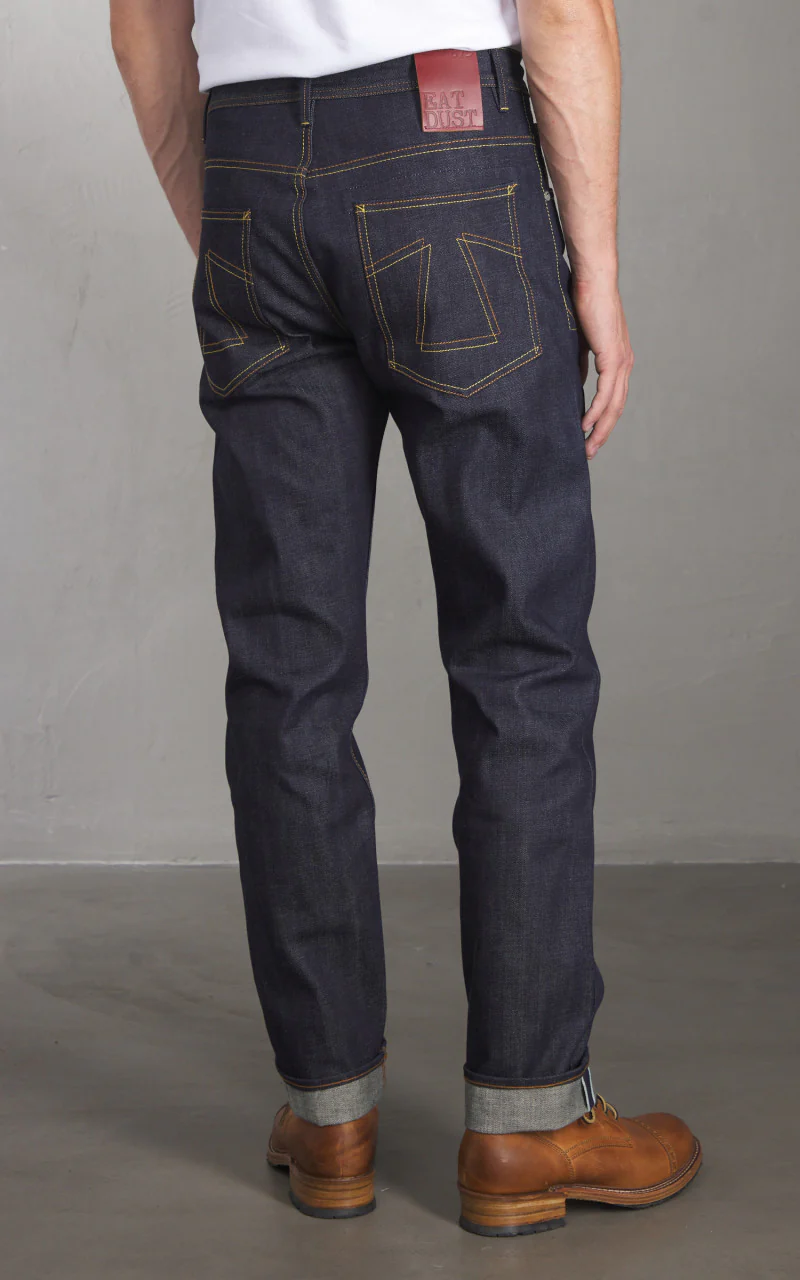 Eat Dust Fit 73 Loose Tapered Selvedge Denim Indigo Blue 13oz - Image 6