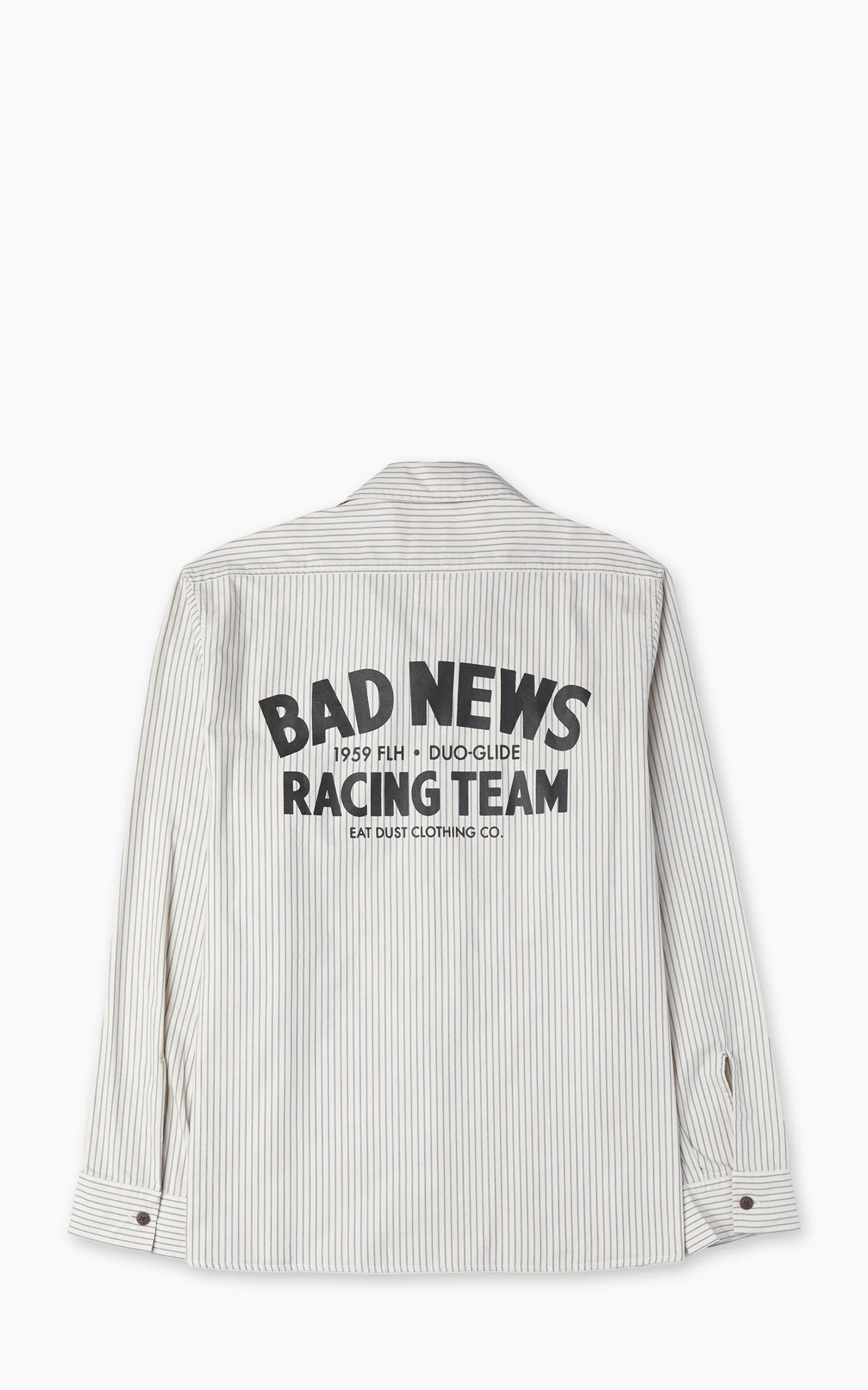 Eat Dust Pit Crew Shirt Rimini Stripes Wheat/Blue - Image 3