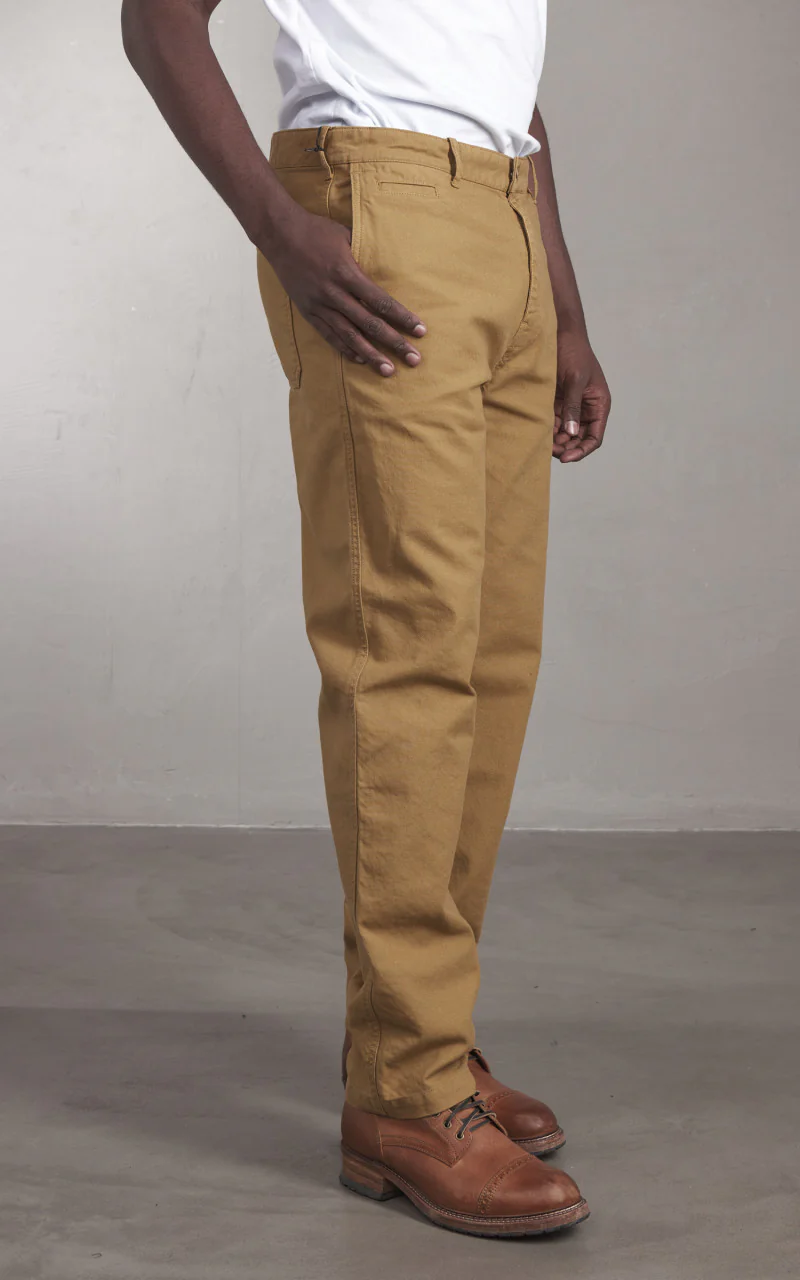Eat Dust Service Chino Pant Garage Cotton Sand - Image 3