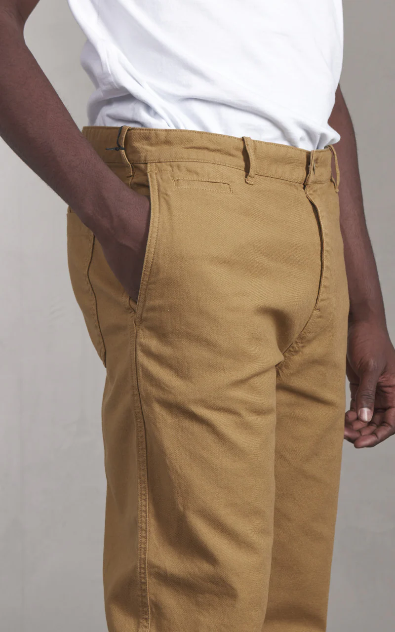 Eat Dust Service Chino Pant Garage Cotton Sand - Image 4
