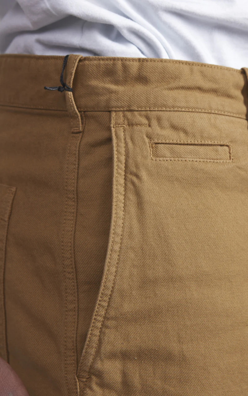 Eat Dust Service Chino Pant Garage Cotton Sand - Image 5