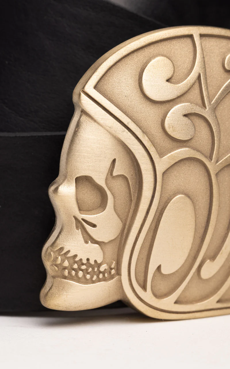 Eat Dust Skull Logo Belt Black - Image 3