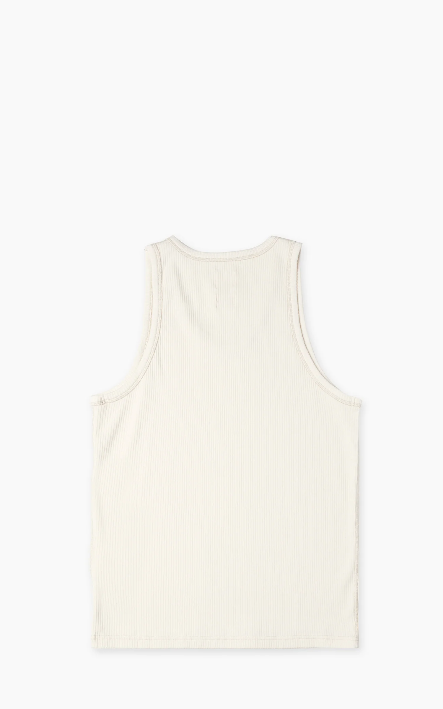 Eat Dust Tank Top Military Rib Ecru - Image 3