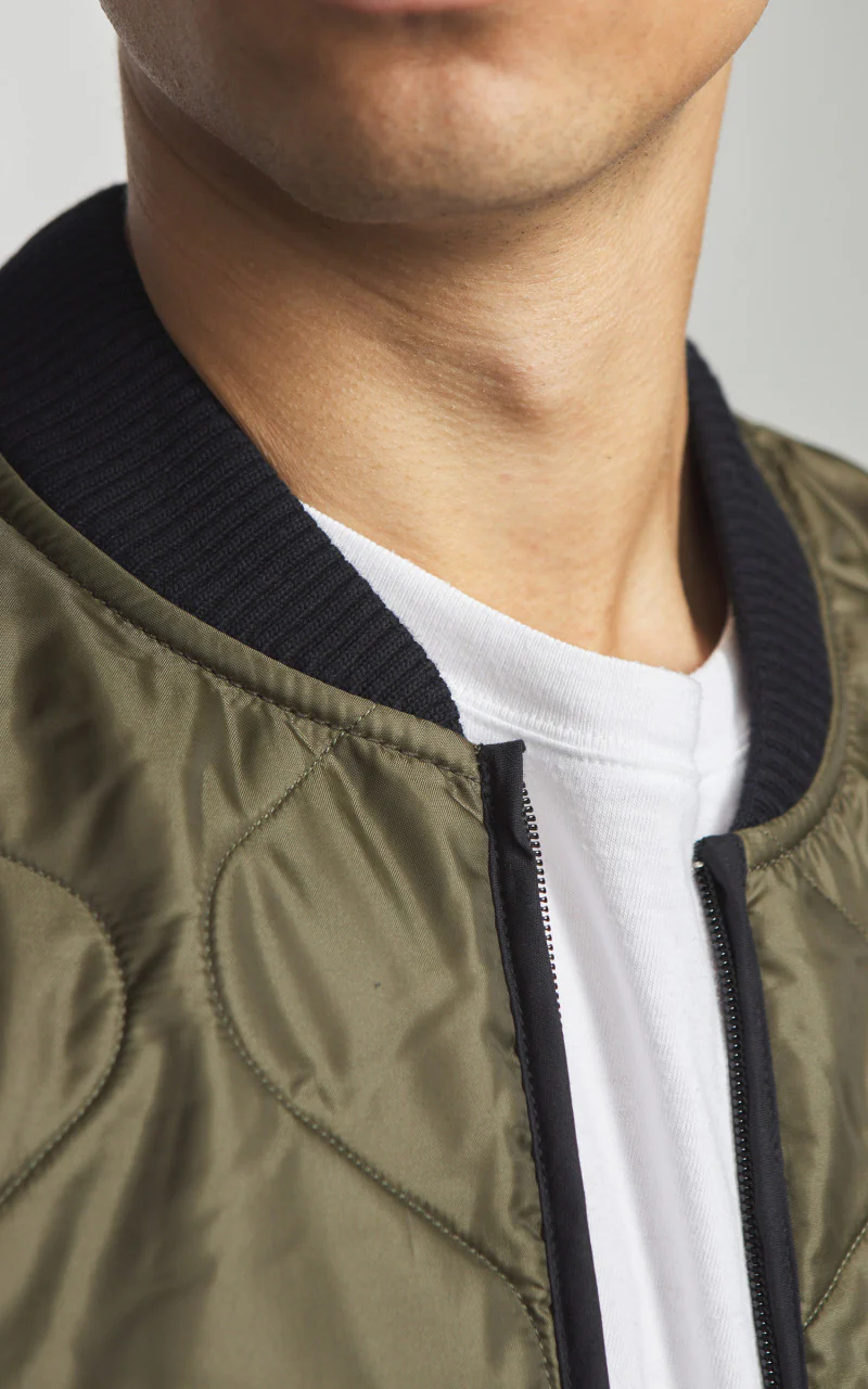 Eat Dust Type 2 Frostbite Quilted Nylon Jacket Khaki - Image 4