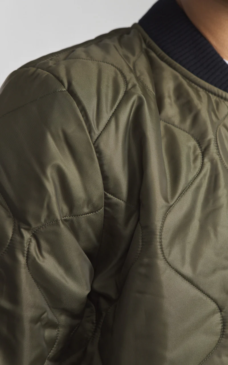 Eat Dust Type 2 Frostbite Quilted Nylon Jacket Khaki - Image 5