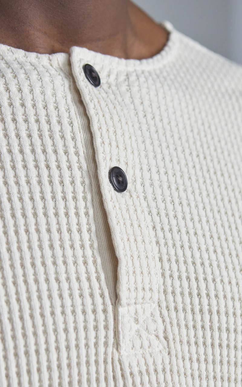 Eat Dust Eat Dust Venice Sweat Heavy Waffle Cotton Off-White - Image 4