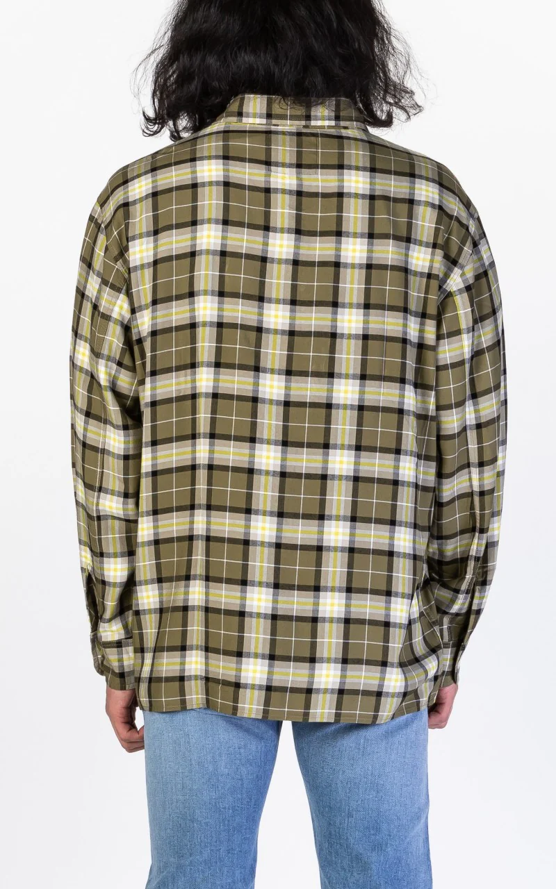 Edwin Big Shirt Viscose Twill Martini Olive - Image 3