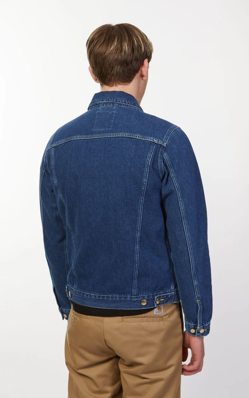 Edwin E-Classic Jacket Joaquin Blue Denim Blue Mid Wash - Image 6