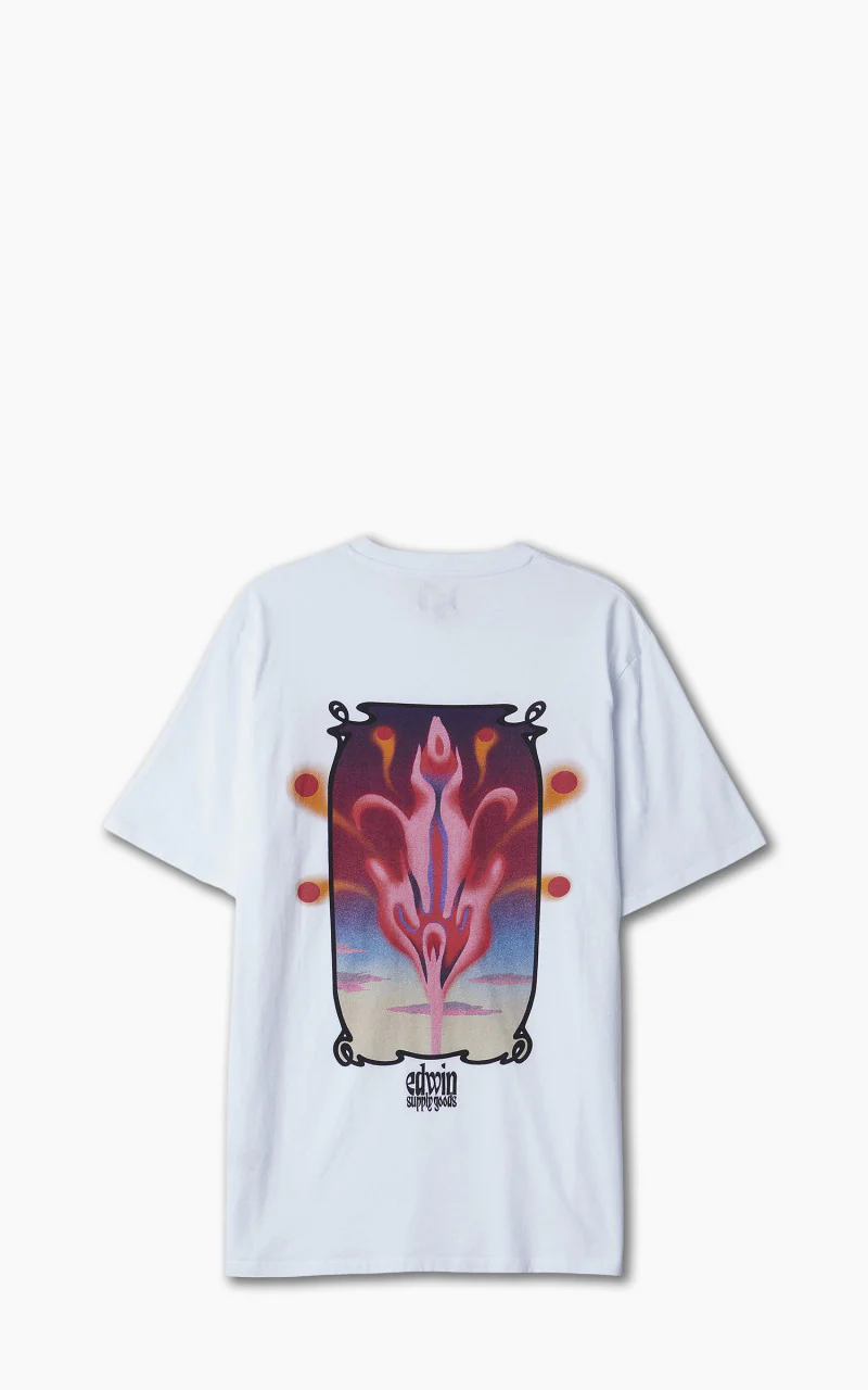 Edwin Hana No Shita T-Shirt White - Image 3