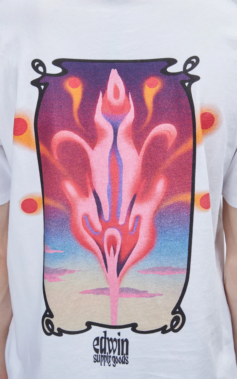 Edwin Hana No Shita T-Shirt White - Image 6