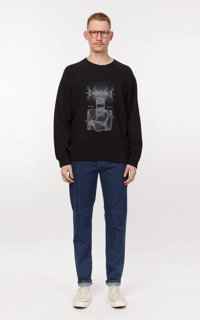 Edwin Ignorance Heavy Felpa Sweat Black - Image 2