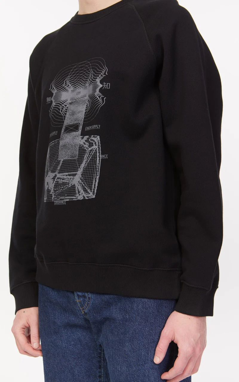 Edwin Ignorance Heavy Felpa Sweat Black - Image 7