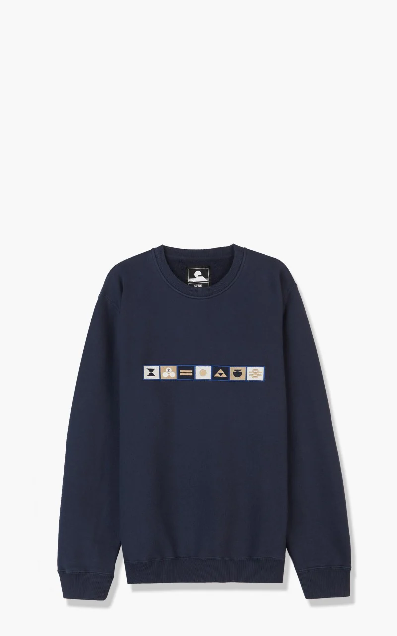 Edwin Karma Heavy Felpa Sweat Navy Blazer