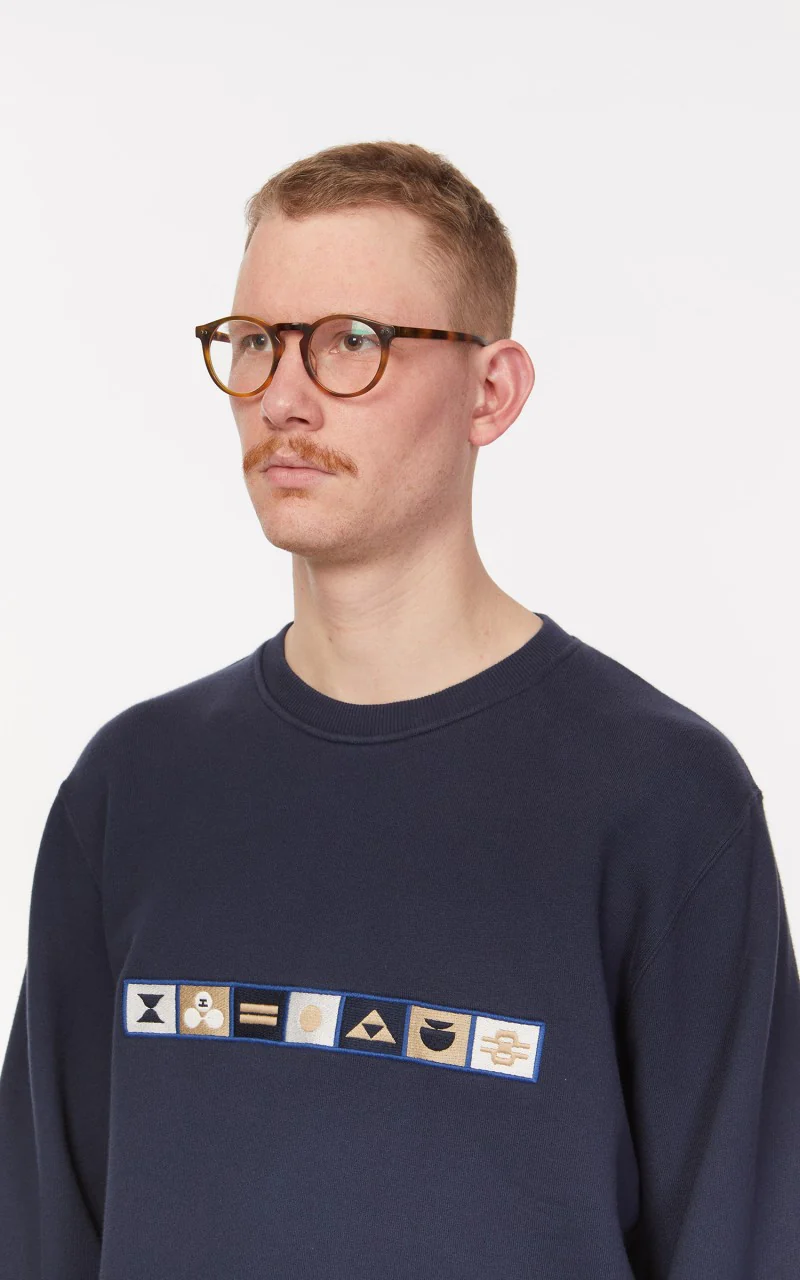Edwin Karma Heavy Felpa Sweat Navy Blazer - Image 7