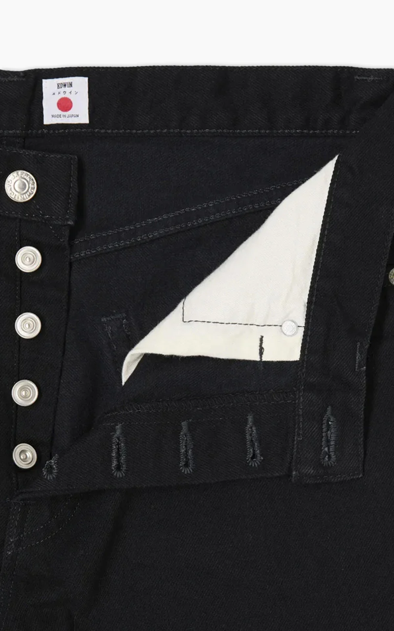 Edwin Loose Straight "Made in Japan" Kaihara Denim Black 13oz - Image 5