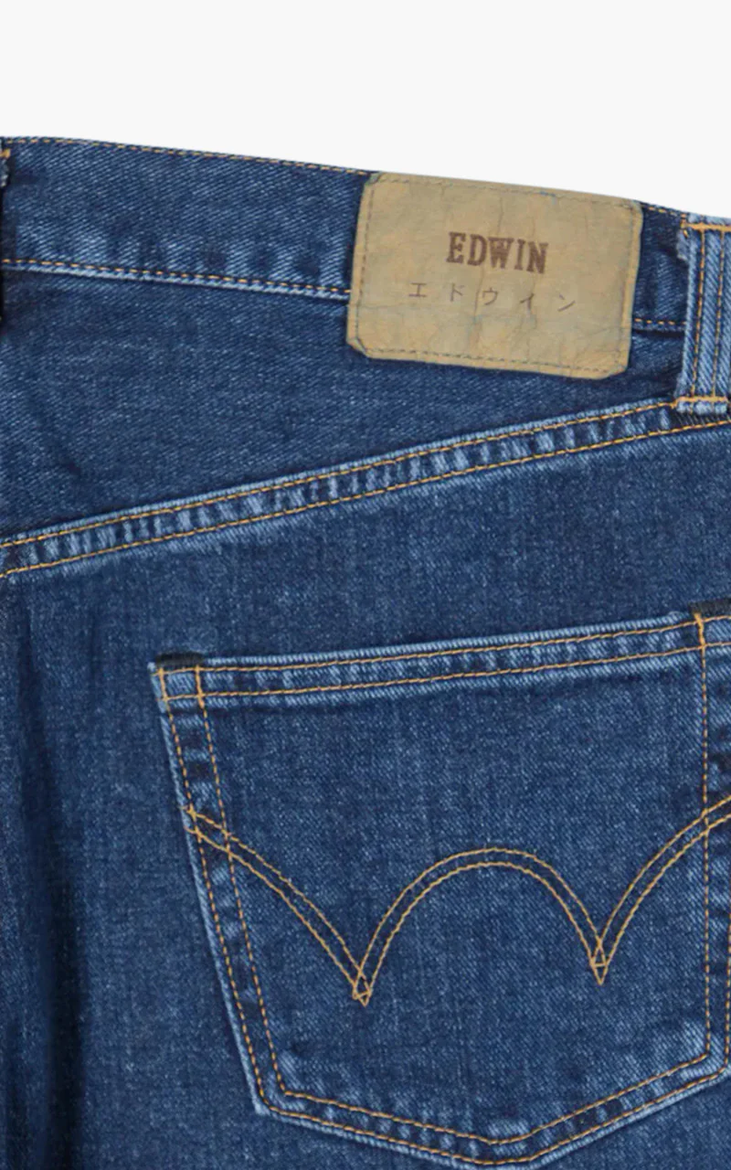 Edwin Loose Straight "Made in Japan" Yoshiko Left Hand Denim Blue Akira Wash - Image 7