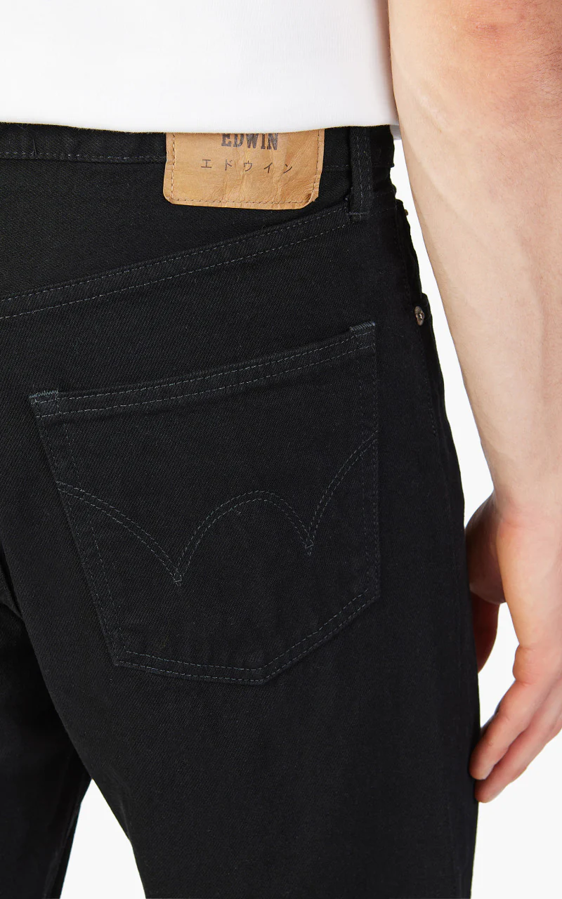 Edwin Loose Tapered "Made in Japan" Kaihara Denim Black 13oz - Image 3