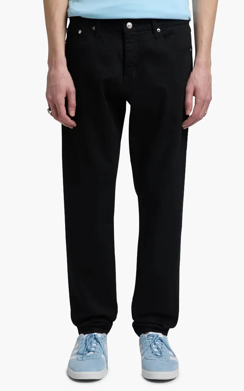 Edwin Regular Tapered Jeans "Made in Japan" Kaihara 12.5oz Black x Black - Image 4