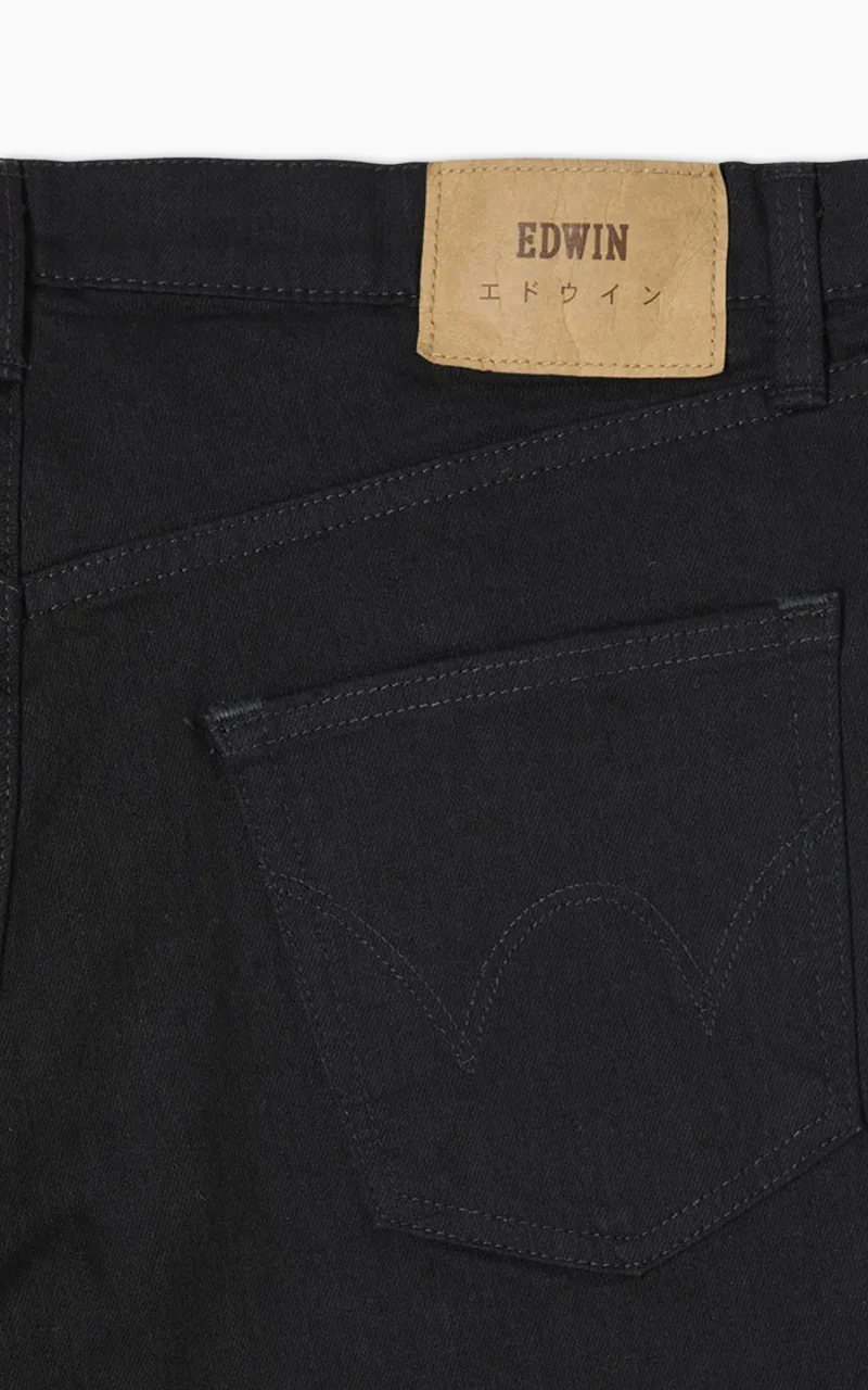 Edwin Regular Tapered Jeans "Made in Japan" Kaihara 12.5oz Black x Black - Image 7