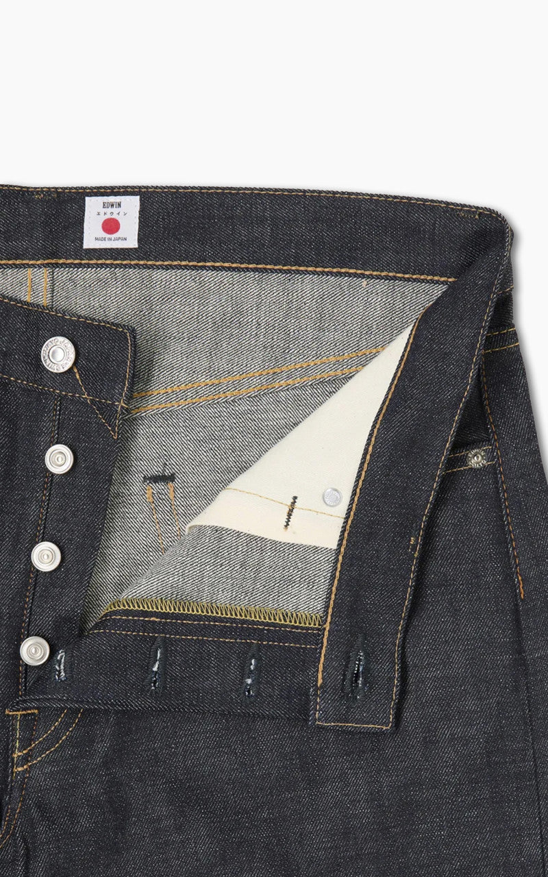 Edwin Regular Tapered Jeans "Made in Japan" Kaihara 13.5oz Dark Pure Indigo - Image 5