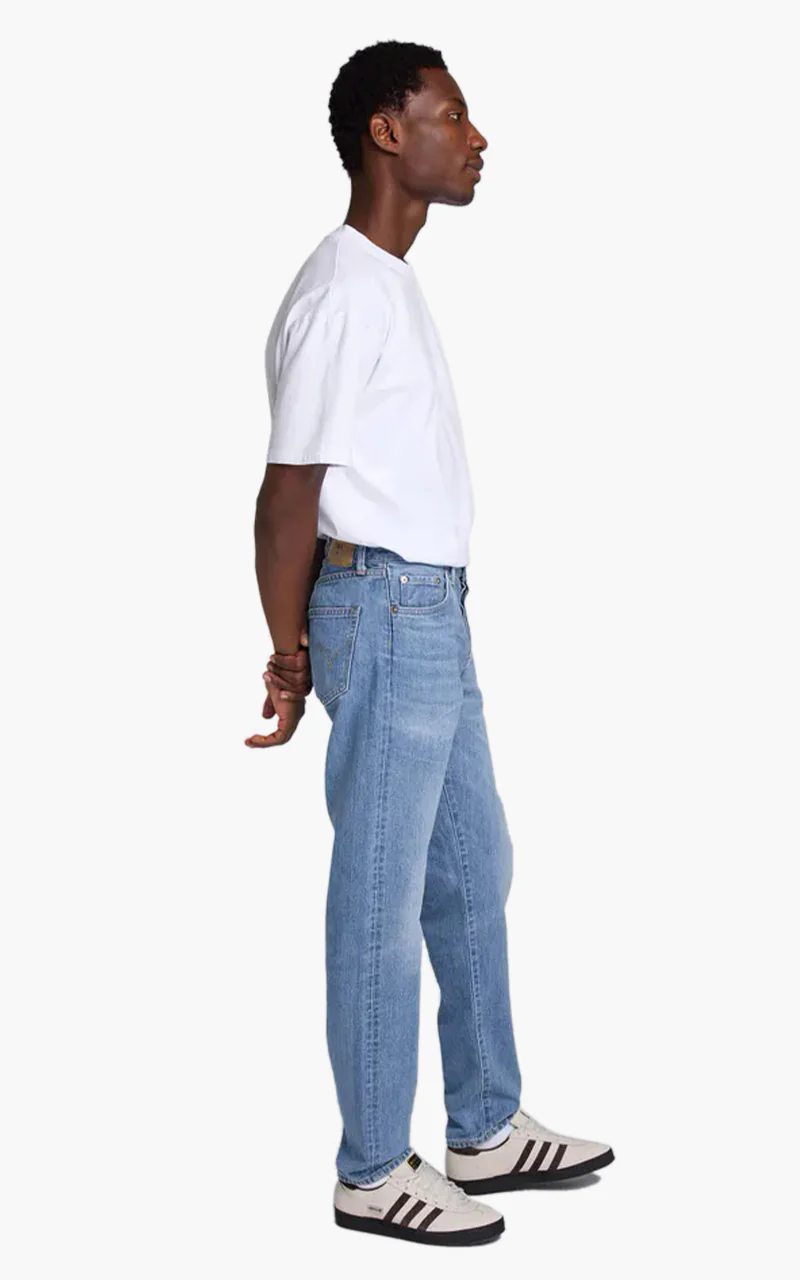Edwin Regular Tapered "Made in Japan" 12.6oz Yoshiko Left Hand Denim Blue Light Used - Image 5