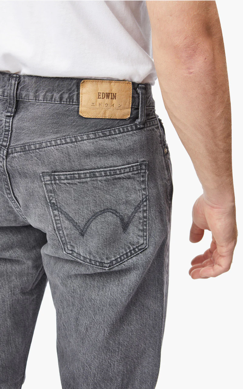 Edwin Regular Tapered "Made in Japan" Kaihara Purple White Selvage Black Light Wash - Image 6