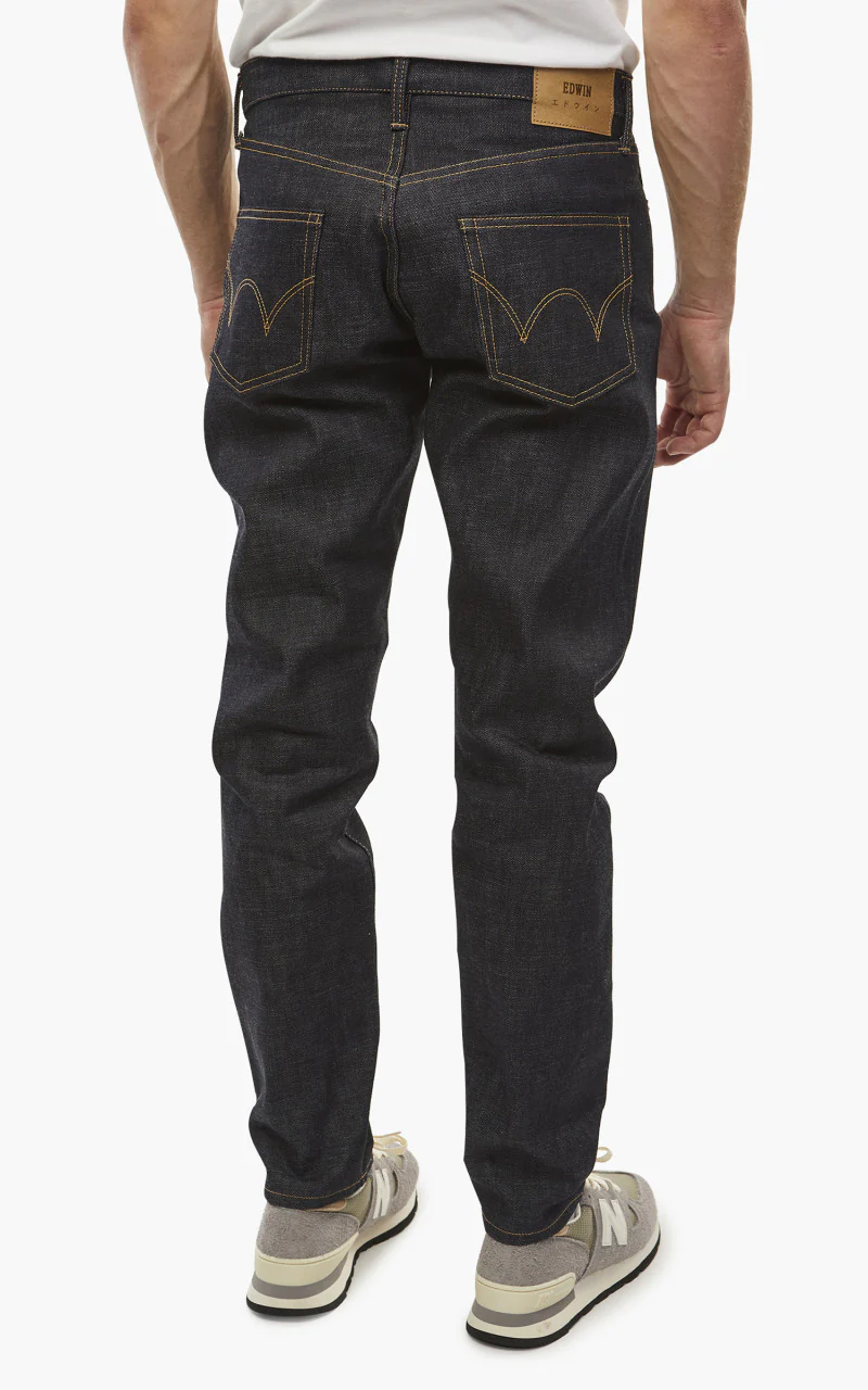 Edwin Regular Tapered "Made in Japan" Nihon Menpu Dark Pure Indigo Rainbow Selvage - Image 6