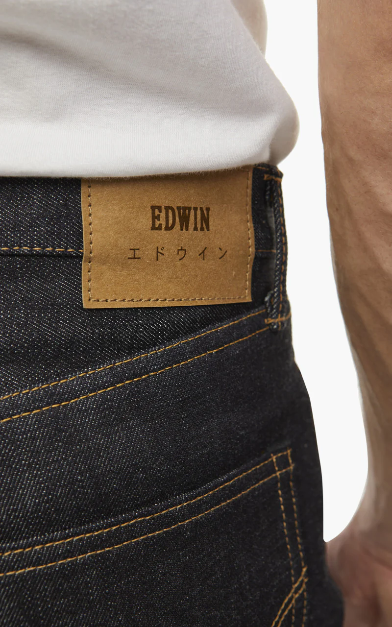 Edwin Regular Tapered "Made in Japan" Nihon Menpu Dark Pure Indigo Rainbow Selvage - Image 7