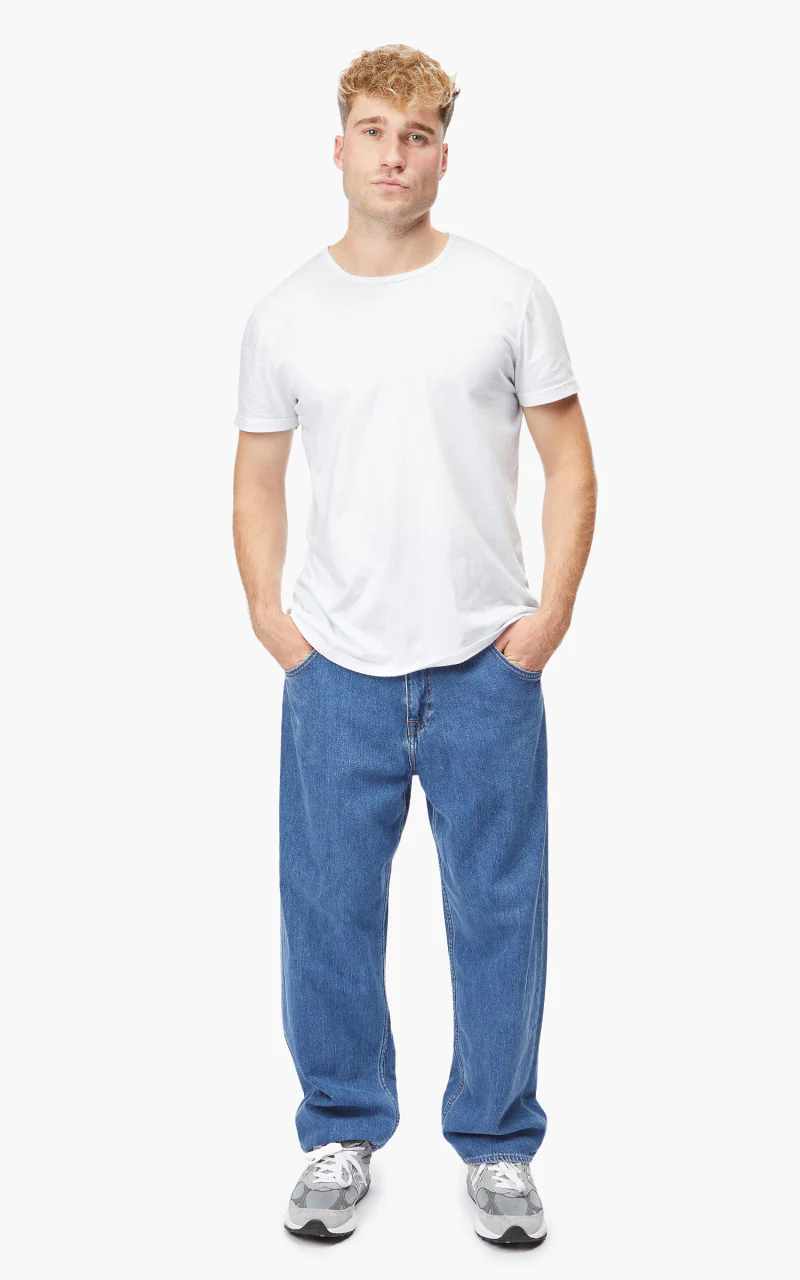 Edwin Tyrell Pant Nicola Blue Denim Blue Light Marble Wash 11.6oz - Image 2
