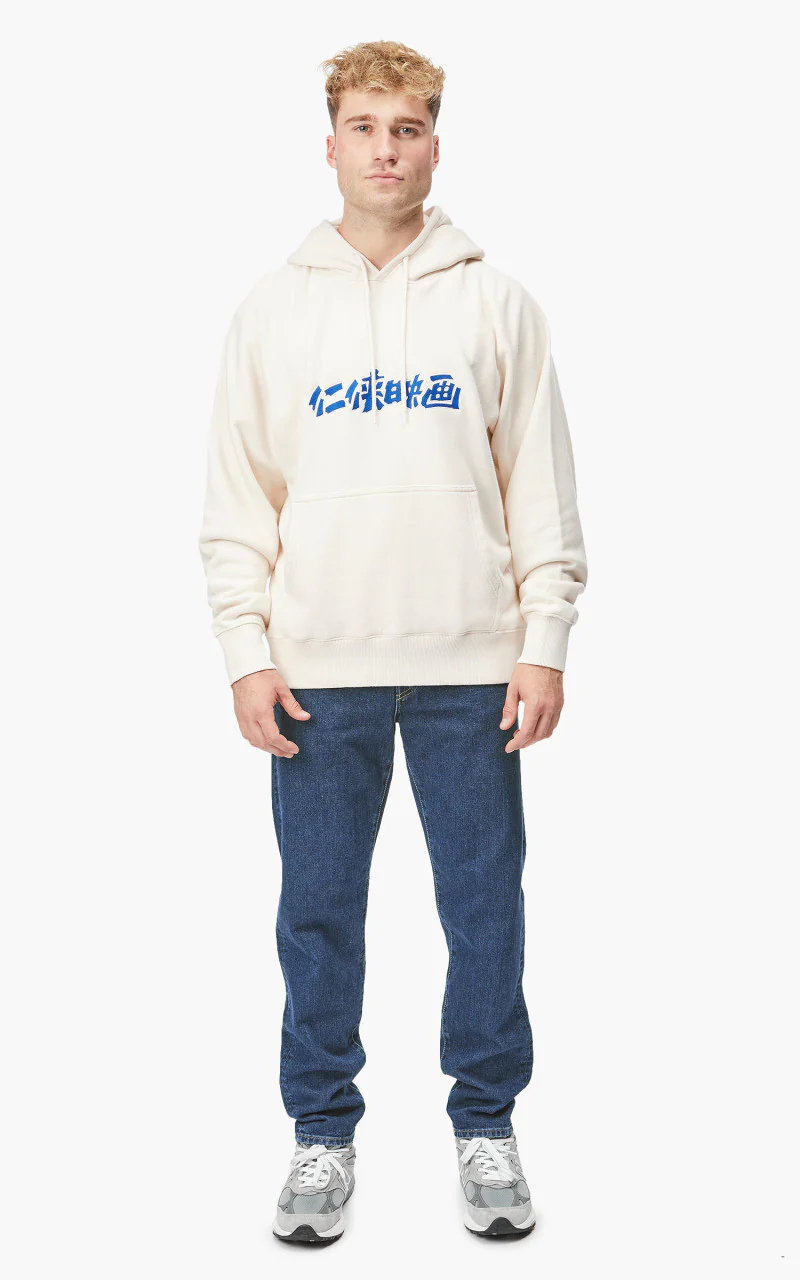 Edwin x Apollo Thomas Ninkyo Eiga Hoodie Sweat Heavy Felpa Whisper White - Image 2