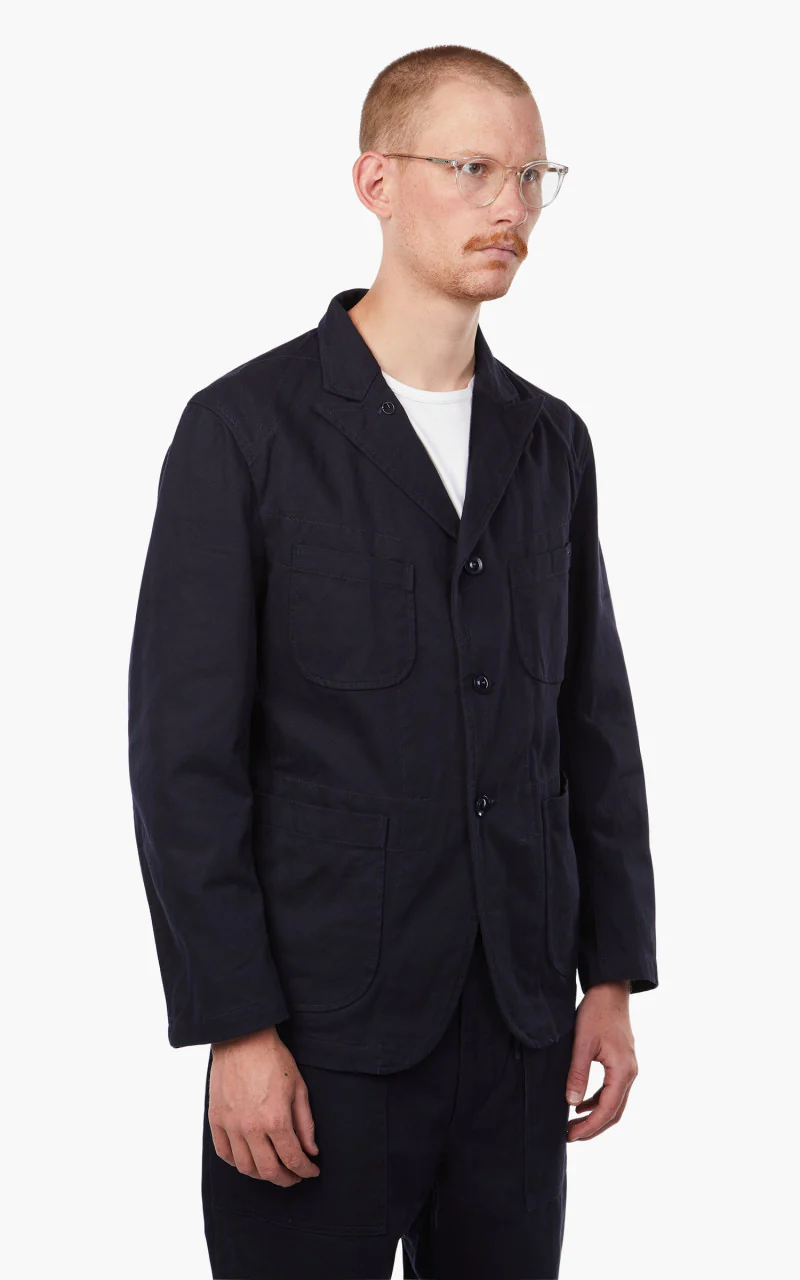 Engineered Garments Bedford Jacket Cotton Heavy Twill Dark Navy - Image 4