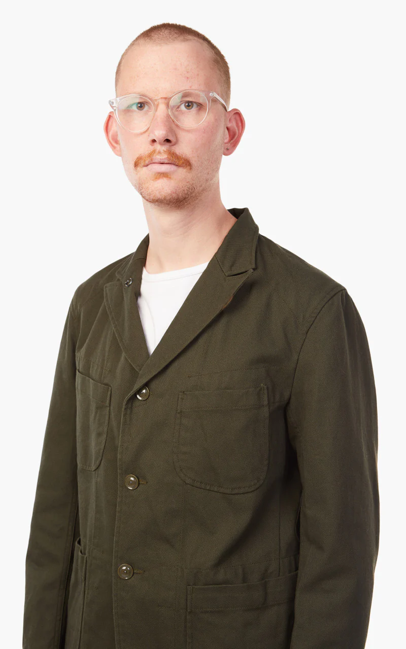 Engineered Garments Bedford Jacket Cotton Heavy Twill Olive - Image 6