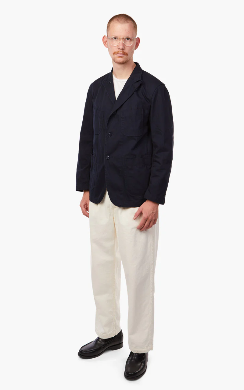 Engineered Garments Bedford Jacket Cotton Herringbone Twill Dark Navy - Image 3