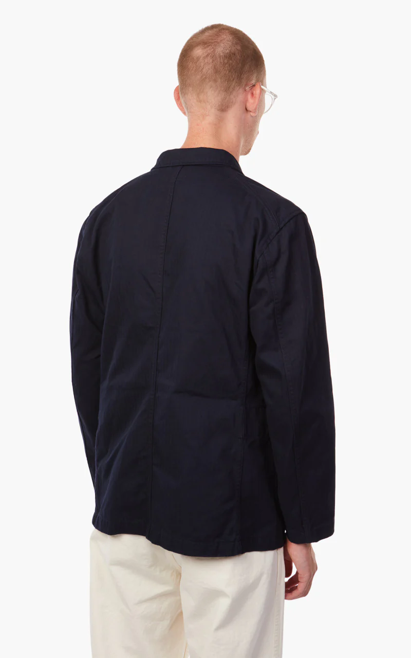 Engineered Garments Bedford Jacket Cotton Herringbone Twill Dark Navy - Image 7