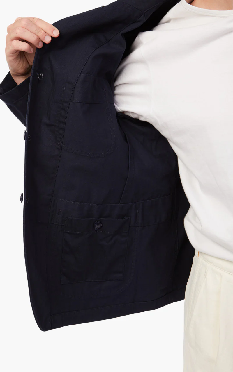 Engineered Garments Bedford Jacket Cotton Herringbone Twill Dark Navy - Image 9