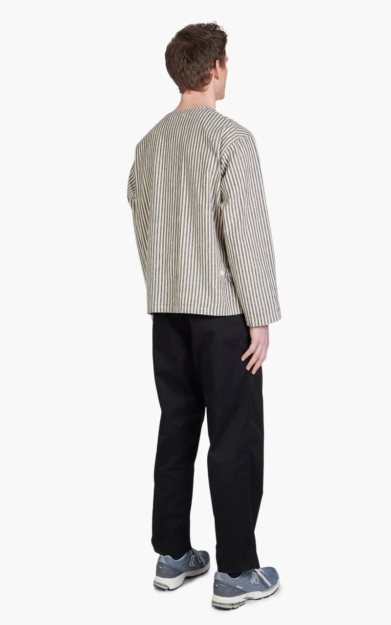 Engineered Garments Cardigan Jacket LC Stripe Natural/Black - Image 6