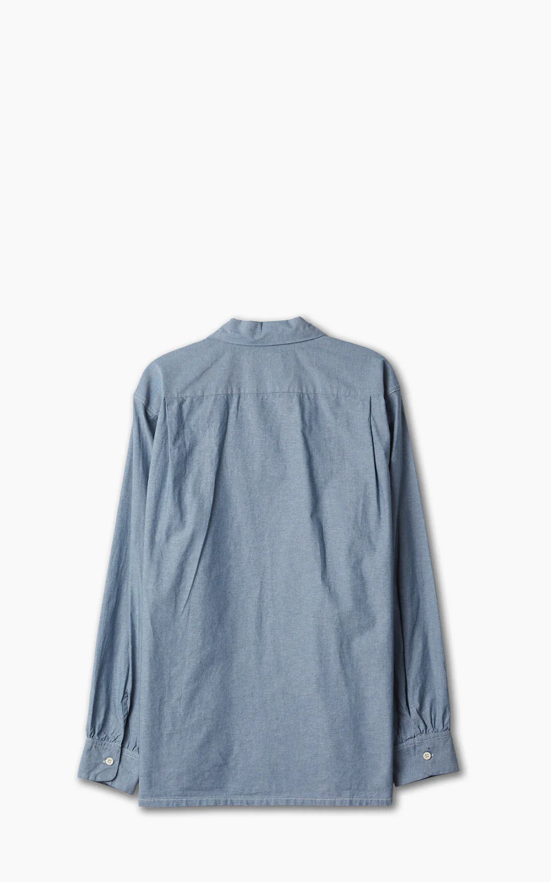 Engineered Garments Classic Shirt Cotton Chambray Light Blue - Image 8