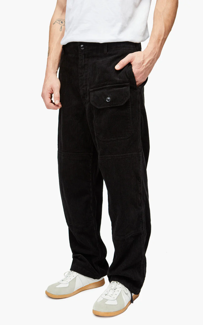 Engineered Garments Deck Pant 8 Wale Corduroy Black - Image 4